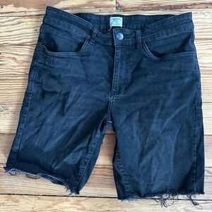 Classic Black Denim Jean Shorts for Men